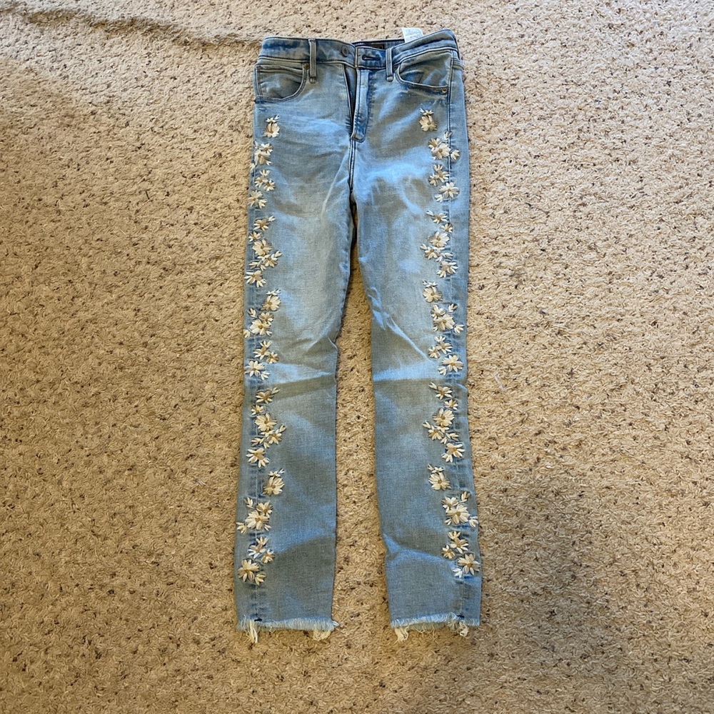 abercrombie high rise skinny jeans